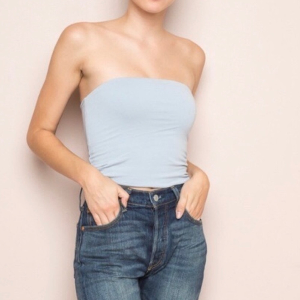 Light blue brandy Melville tube top